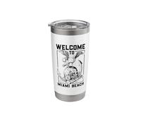 Seagull on Skull - Miami Beach Stainless Steel Insulated Tumbler