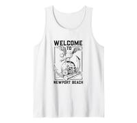 Seagull on Skull - Newport Beach Tank Top