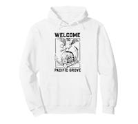 Seagull on skull - Pacific Grove Pullover Hoodie