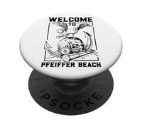 Seagull on skull - Pfeiffer Beach PopSockets Adhesive PopGrip