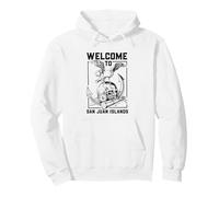 Seagull on skull - San Juan Islands Pullover Hoodie