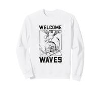 Seagull on skull - Waves Sweatshirt