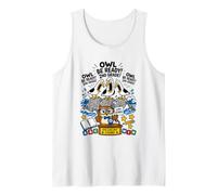 Seagull Owl Be Ready 2nd Grade Funny Back to School Student Tank Top