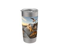 Seagull Selfie French Fry Thief Stainless Steel Insulated Tumbler