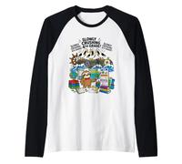 Seagull Slowly Crushing 4th Grade Sloth Geography Student Raglan Baseball Tee