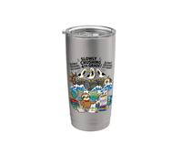 Seagull Slowly Crushing 4th Grade Sloth Geography Student Stainless Steel Insulated Tumbler