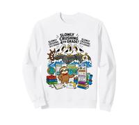 Seagull Slowly Crushing 4th Grade Sloth Geography Student Sweatshirt