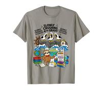 Seagull Slowly Crushing 4th Grade Sloth Geography Student T-Shirt