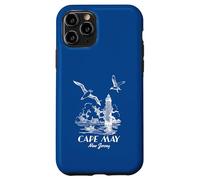 Seagulls And Lighthouse Cape May New Jersey Landscape Retro Case for iPhone 11 Pro
