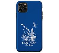 Seagulls And Lighthouse Cape May New Jersey Landscape Retro Case for iPhone 11 Pro Max