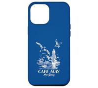 Seagulls And Lighthouse Cape May New Jersey Landscape Retro Case for iPhone 12 Pro Max