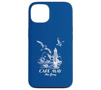 Seagulls And Lighthouse Cape May New Jersey Landscape Retro Case for iPhone 13