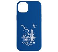 Seagulls And Lighthouse Cape May New Jersey Landscape Retro Case for iPhone 14 Plus