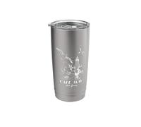 Seagulls and Lighthouse Cape May New Jersey Landscape Retro Stainless Steel Insulated Tumbler