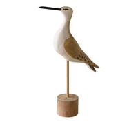 Seagulls Figurines Bird Statues Nauticals Coastal Oceans, Yellow | Freestanding Tabletop Accent, Coastal Shelf Ornament, Indoor Home Styling