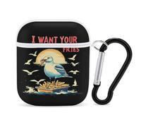 Seagulls I Want Your Fries Slim Compatible with Airpod Case Protective Hard Cover Skin Shockproof