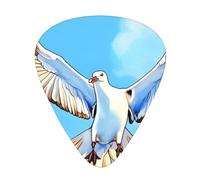 Seagulls in flight 12 Piece Guitar Pick Set Durable Non Slip Different Sizes for Electric Guitar Acoustic Guitar Ukulele