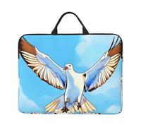 Seagulls in flight 14-inch Laptop Case,all-over print,Oxford cloth,thickened pearl cotton protection,classic carrying strap