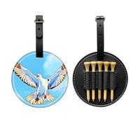 Seagulls in Flight Black Golf tee Storage Bag - Easy to Carry Around and More efficient in Playing Golf