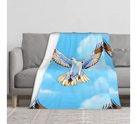 Seagulls in flight Blanket.Thickened Plush Fleece Throw Blanket Full-Print 60x50in Velvet Soft Bed Sofa Cover.