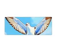 Seagulls in Flight Keyboard pad, Non-Slip, Suitable for Office and Home, 80 x 30 cm.