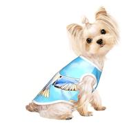 Seagulls in flight Pet Breathable Sleeveless T-shirt M for Small Dogs and Cats Soft, Lightweight, Stylish