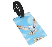 Seagulls in Flight Printed Luggage Tags-Essential Travel Items to Protect Privacy, Easy Luggage Identification for Suitcases