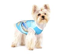 Seagulls in flight Small Pet Cotton Vest M Full Print Dog Cat Soft Breathable Elastic Apparel Daily Party Outfit