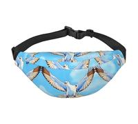 Seagulls in flight Travel Fashion Waist Bag, Suitable for Sports, Running, Cycling, Traveling, Fishing Boys Large Crossbody Waist Bag,