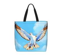 Seagulls in flight Women's Casual Tote Bags, Reusable Tote Shoulder Bags, Multi-Function Large Capacity Shopping Bags