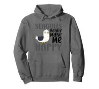 Seagulls Make Me Happy You Not So Much Funny Seagull Pullover Hoodie