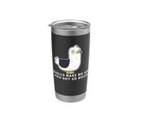 Seagulls Make Me Happy You Not So Much Funny Seagull Stainless Steel Insulated Tumbler