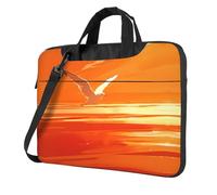 Seagulls Under The Sunset Stylish Laptop Bag – Full-Side Print, 600d Polyester Oxford & Soft Fabric Lining For Ultimate Protection And Versatility