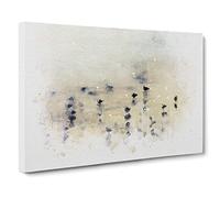 Seagulls Upon The Beach Canvas Print | Gallery Wrapped 30mm Frame Wall Art | 20x14 inches | Ready to Hang | Abstract Seascape Picture | Living Room Bedroom Lounge Office