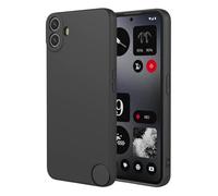 SEAHAI Case for CMF Phone 1, Ultra Thin Silky-Soft Touch Soft Liquid Silicone Phone Cover with Shockproof Airbag Design, Premium TPU Bumper Fashion Case - Black