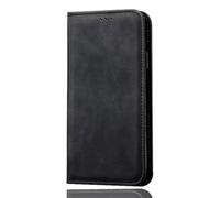 SEAHAI Case for Google Pixel 8a Leather PU Wallet Folio Stand Case, Ultra-thin Shockproof Cover Kickstand with Credit Card Slots TPU Shell Magnetic Close - Black