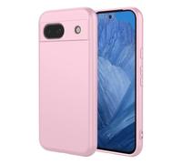 SEAHAI Case for Google Pixel 8a, Ultra Thin Silky-Soft Touch Liquid Silicone Phone Cover with Shockproof Airbag Design, Premium TPU Bumper Fashion Case - Pink