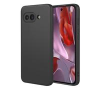 SEAHAI Case for Google Pixel 9A, Ultra Thin Silky-Soft Touch Soft Liquid Silicone Phone Cover with Shockproof Airbag Design, Premium TPU Bumper Fashion Case - Black