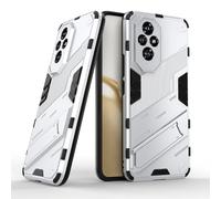 SEAHAI Case for Honor 200 5G, Ultra-thin Protective Silicone TPU Shockproof Hybrid Hard PC Back Phone Cover, with Foldable Hidden Form Bracket - White