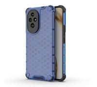 SEAHAI Case for Honor 200 5G, Ultra-thin Silicone TPU Shockproof Bumper Phone Case Cover [Advanced Air Cushion Drop Protection] [Honeycomb Shape] - Blue