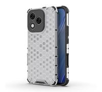 SEAHAI Case for HONOR 400 Lite 5G, Ultra-thin Silicone TPU Shockproof Bumper Phone Case Cover [Advanced Air Cushion Drop Protection] [Honeycomb Shape] - White