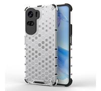 SEAHAI Case for HONOR 90 Lite 5G, Ultra-thin Silicone TPU Shockproof Bumper Phone Case Cover [Advanced Air Cushion Drop Protection] [Honeycomb Shape] - White