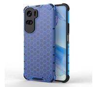 SEAHAI Case for HONOR 90 Lite 5G, Ultra-thin Silicone TPU Shockproof Bumper Phone Case Cover [Advanced Air Cushion Drop Protection] [Honeycomb Shape] - Blue