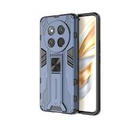 SEAHAI Case for HONOR Magic 7 Lite 5G, Ultra-thin Protective Silicone TPU Shockproof Hybrid Hard PC Phone Cover, with Foldable Hidden Form Bracket - Blue