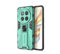 SEAHAI Case for HONOR Magic 7 Lite 5G, Ultra-thin Protective Silicone TPU Shockproof Hybrid Hard PC Phone Cover, with Foldable Hidden Form Bracket - Green