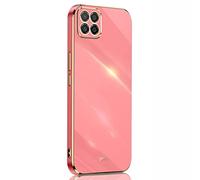 SEAHAI Case for HONOR X6a, Ultra Thin Premium TPU Bumper Shockproof Soft Cover Electroplating Phnom Penh Design Silicone Skin Slim Case, Red