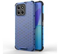 SEAHAI Case for HONOR X6a, Ultra-thin Silicone TPU Shockproof Bumper Phone Case Cover [Advanced Air Cushion Drop Protection] [Honeycomb Shape] - Blue