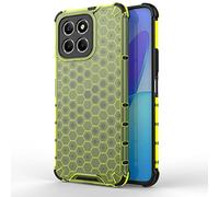 SEAHAI Case for HONOR X6a, Ultra-thin Silicone TPU Shockproof Bumper Phone Case Cover [Advanced Air Cushion Drop Protection] [Honeycomb Shape] - Green