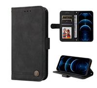SEAHAI Case for HONOR X7c / HONOR 200 Smart 5G Leather PU Wallet Folio Stand Cover, Ultra-thin Shockproof Case Kickstand with Credit Card Slots TPU Shell Magnetic Close - Black