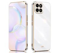 SEAHAI Case for HONOR X7c / HONOR 200 Smart 5G, Ultra Thin Premium TPU Bumper Shockproof Soft Cover Electroplating Phnom Penh Design Silicone Skin Slim Case, White
